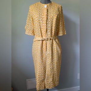 Vintage 1980’s yellow polka dot dress